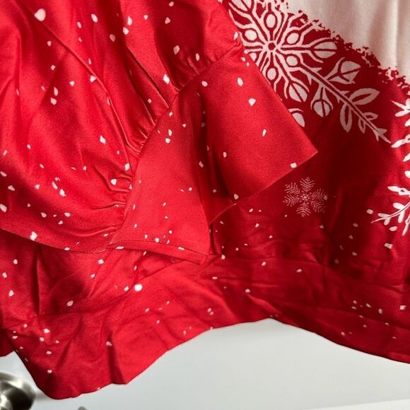 NWT Boutique Plus Size Holiday Christmas Long Sleeve Blouse Top Shirt - Size XXL - Picture 5 of 6